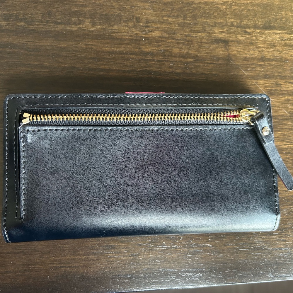 Kate Spade Black and Hot Pink Wallet - Picture 3 of 3